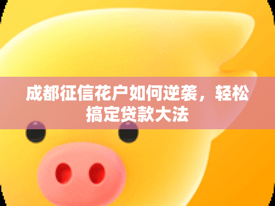 成都征信花户如何逆袭，轻松搞定贷款大法