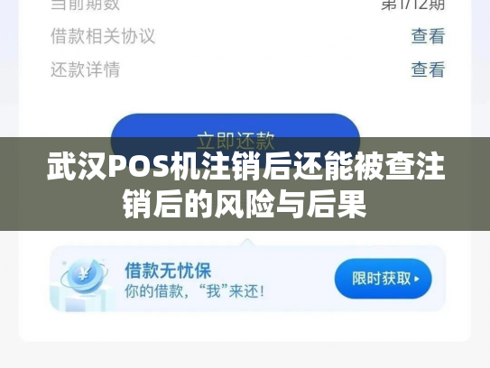 武汉POS机注销后还能被查注销后的风险与后果