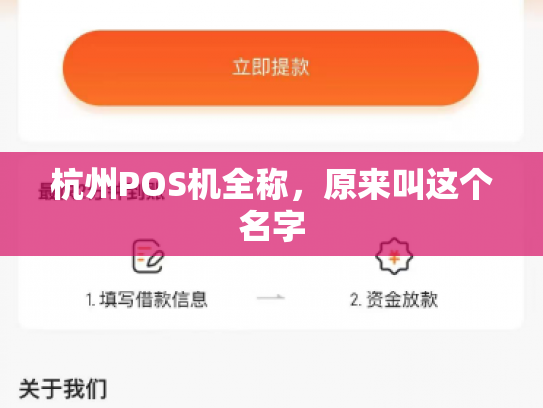 杭州POS机全称，原来叫这个名字