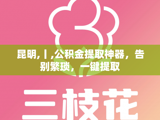 昆明,丨,公积金提取神器，告别繁琐，一键提取
