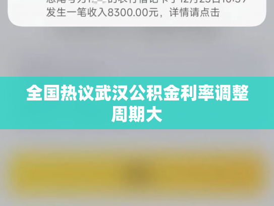 全国热议武汉公积金利率调整周期大