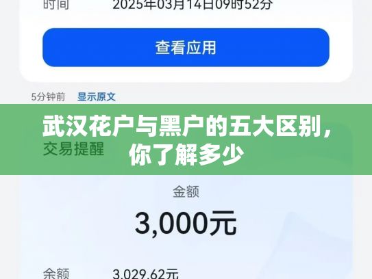 详细阅读:武汉花户与黑户的五大区别,你了解多少 武汉花户与黑户的五大区别,你了解多少