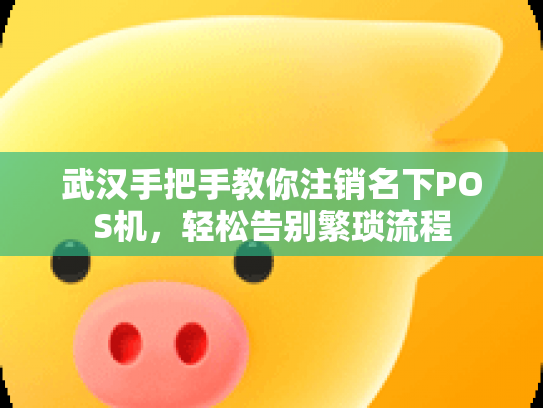 武汉手把手教你注销名下POS机，轻松告别繁琐流程