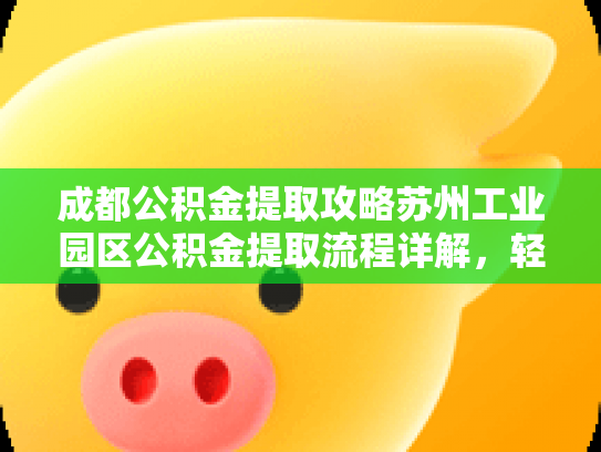 成都公积金提取攻略苏州工业园区公积金提取流程详解，轻松提取你的公积金