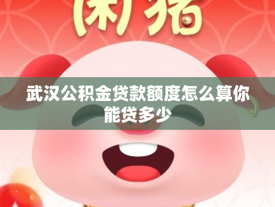 武汉公积金贷款额度怎么算你能贷多少