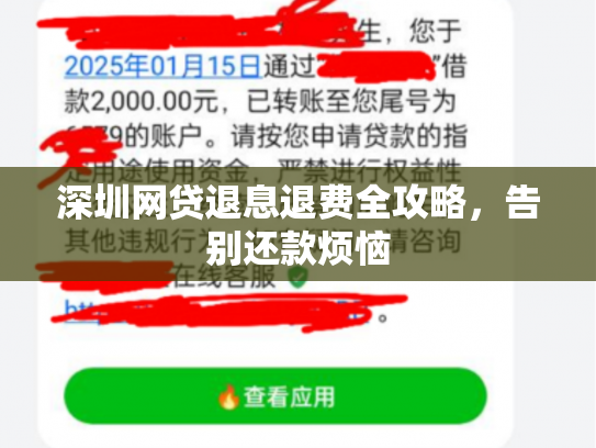 深圳网贷退息退费全攻略，告别还款烦恼