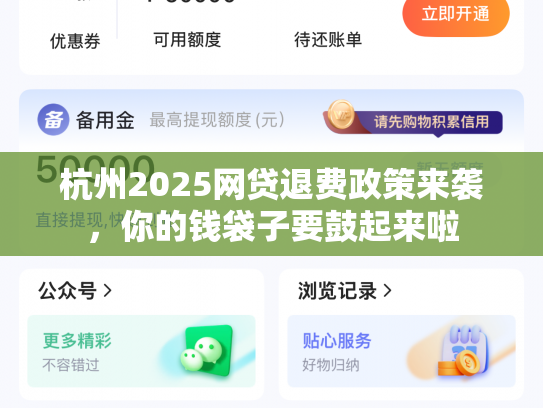 杭州2025网贷退费政策来袭，你的钱袋子要鼓起来啦