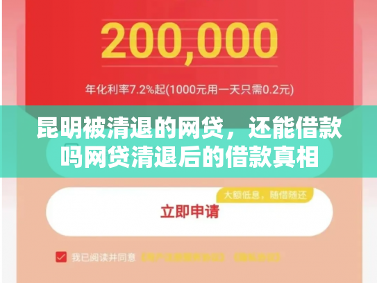 昆明被清退的网贷，还能借款吗网贷清退后的借款真相