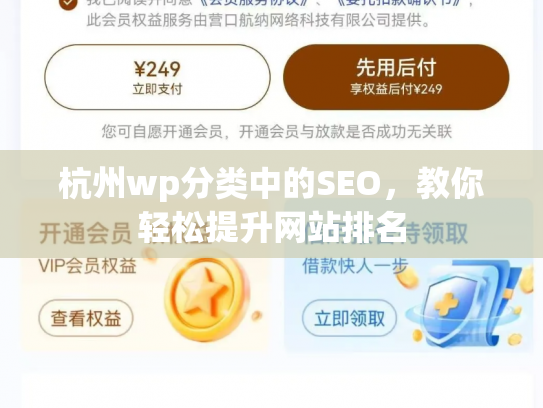 杭州wp分类中的SEO，教你轻松提升网站排名