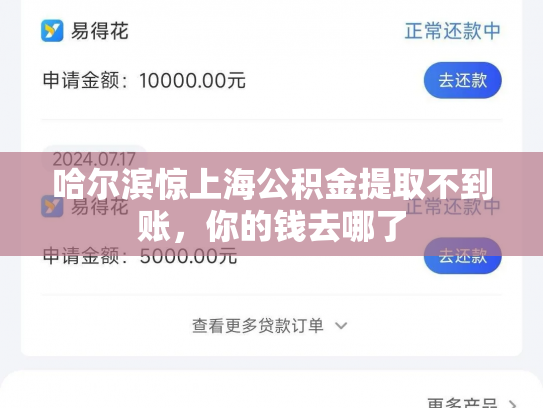 哈尔滨惊上海公积金提取不到账，你的钱去哪了