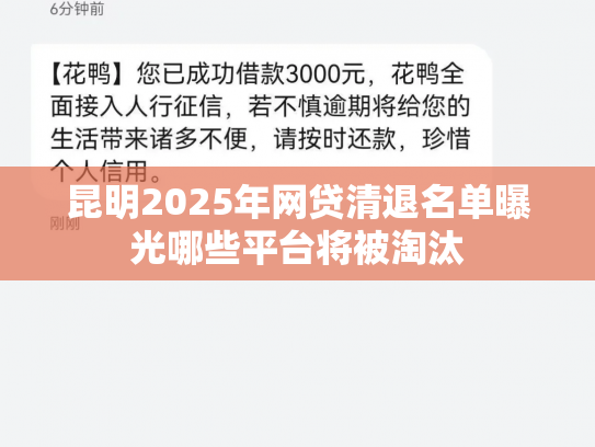 昆明2025年网贷清退名单曝光哪些平台将被淘汰
