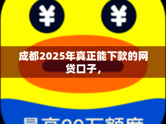 成都2025年真正能下款的网贷口子,