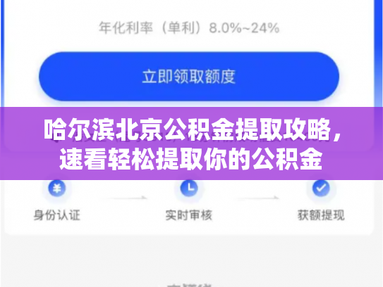 哈尔滨北京公积金提取攻略,速看轻松提取你的公积金