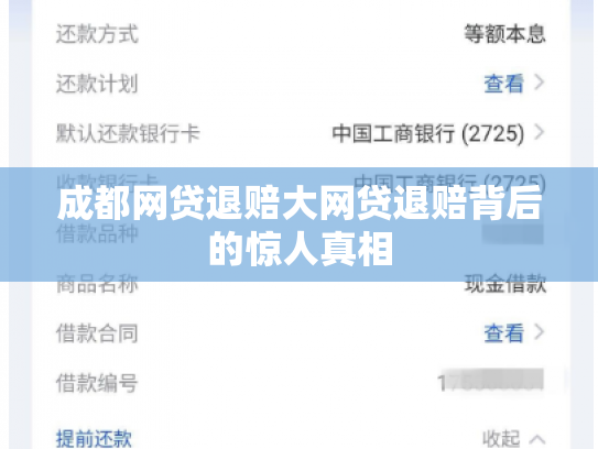 成都网贷退赔大网贷退赔背后的惊人真相