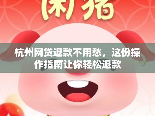 杭州网贷退款不用愁，这份操作指南让你轻松退款