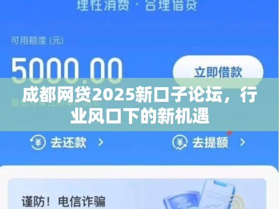 成都网贷2025新口子论坛，行业风口下的新机遇