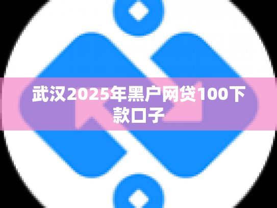 武汉2025年黑户网贷100下款口子