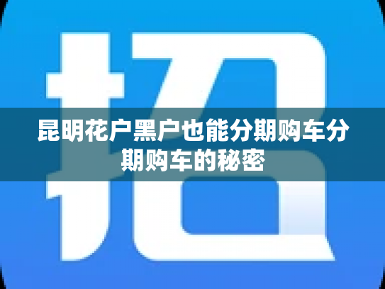 昆明花户黑户也能分期购车分期购车的秘密