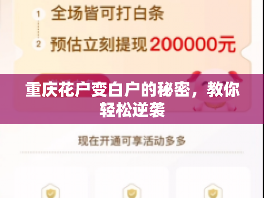 重庆花户变白户的秘密，教你轻松逆袭