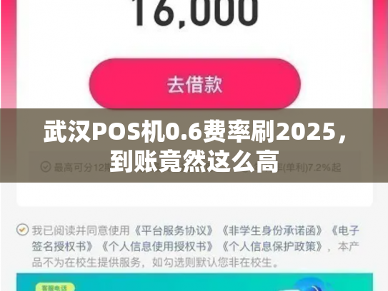 武汉POS机0.6费率刷2025，到账竟然这么高