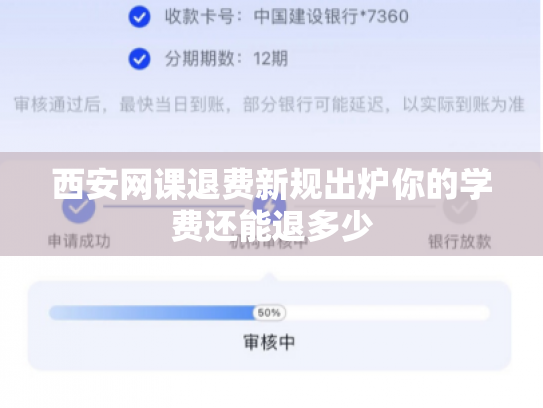 西安网课退费新规出炉你的学费还能退多少