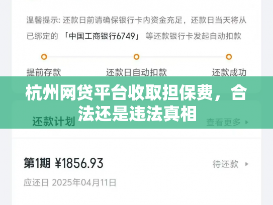 杭州网贷平台收取担保费，合法还是违法真相