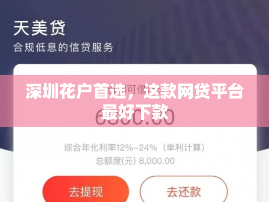 深圳花户首选，这款网贷平台最好下款