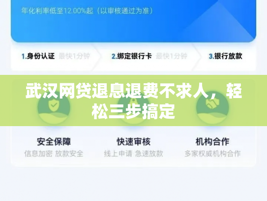 武汉网贷退息退费不求人，轻松三步搞定