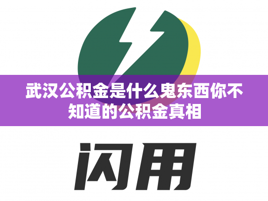 武汉公积金是什么鬼东西你不知道的公积金真相