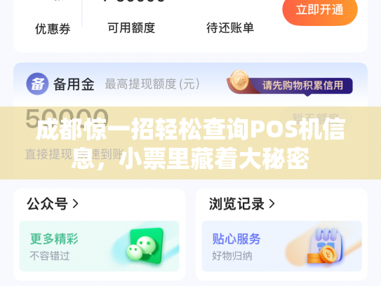 成都惊一招轻松查询POS机信息，小票里藏着大秘密