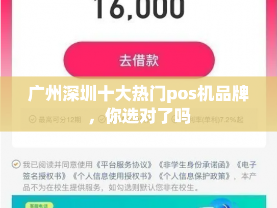 广州深圳十大热门pos机品牌，你选对了吗