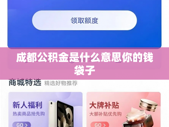 成都公积金是什么意思你的钱袋子