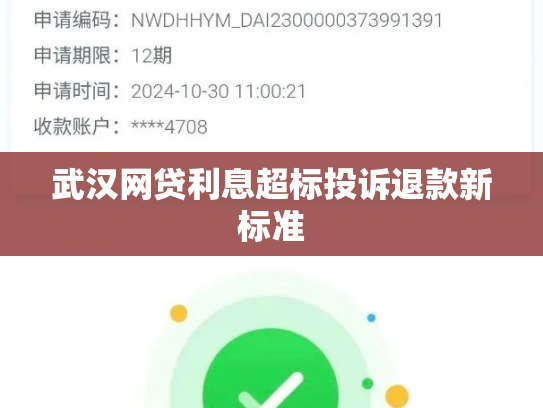 武汉网贷利息超标投诉退款新标准