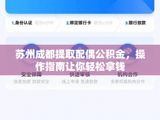 苏州成都提取配偶公积金，操作指南让你轻松拿钱