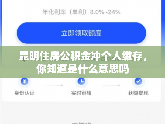 昆明住房公积金冲个人缴存，你知道是什么意思吗