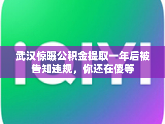 武汉惊曝公积金提取一年后被告知违规，你还在傻等