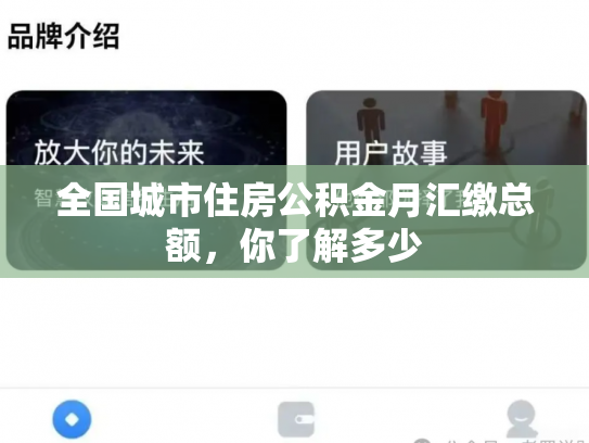 全国城市住房公积金月汇缴总额，你了解多少