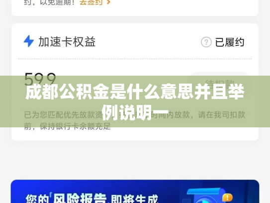 成都公积金是什么意思并且举例说明一