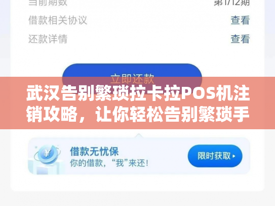 武汉告别繁琐拉卡拉POS机注销攻略,让你轻松告别繁琐手续