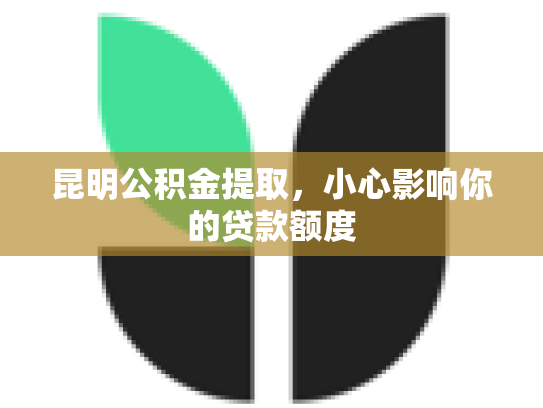 昆明公积金提取，小心影响你的贷款额度