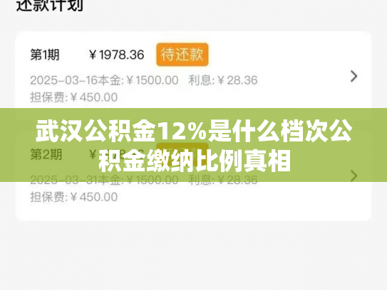武汉公积金12%是什么档次公积金缴纳比例真相