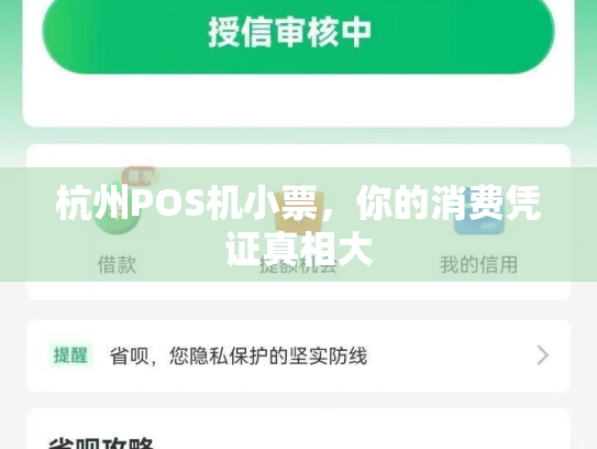 杭州POS机小票，你的消费凭证真相大