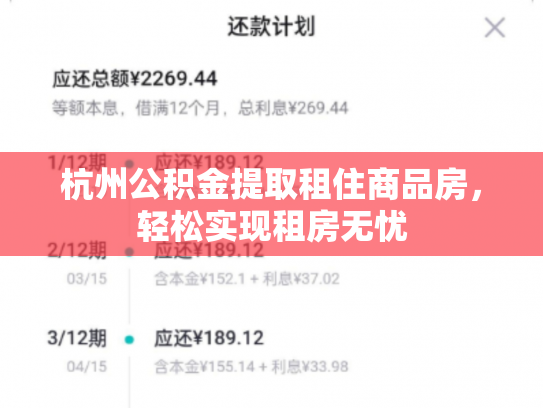 杭州公积金提取租住商品房，轻松实现租房无忧