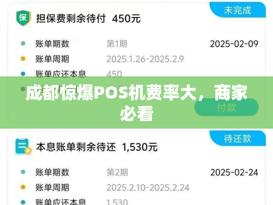 成都惊爆POS机费率大，商家必看