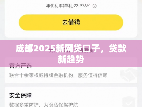 成都2025新网贷口子，贷款新趋势