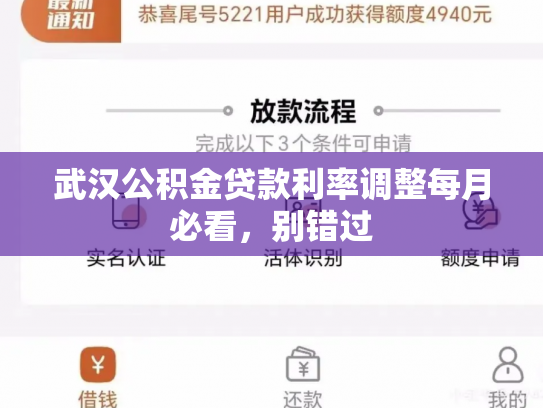 武汉公积金贷款利率调整每月必看，别错过