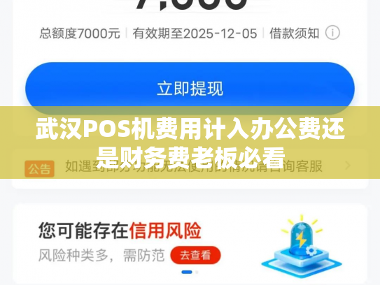 武汉POS机费用计入办公费还是财务费老板必看