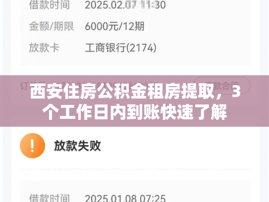西安住房公积金租房提取，3个工作日内到账快速了解