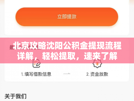 北京攻略沈阳公积金提现流程详解，轻松提取，速来了解