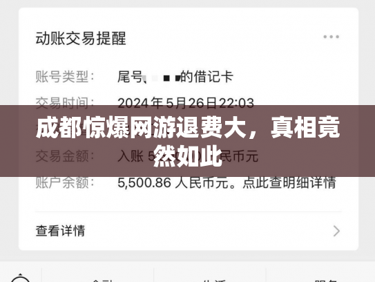 成都惊爆网游退费大，真相竟然如此